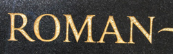 roman text